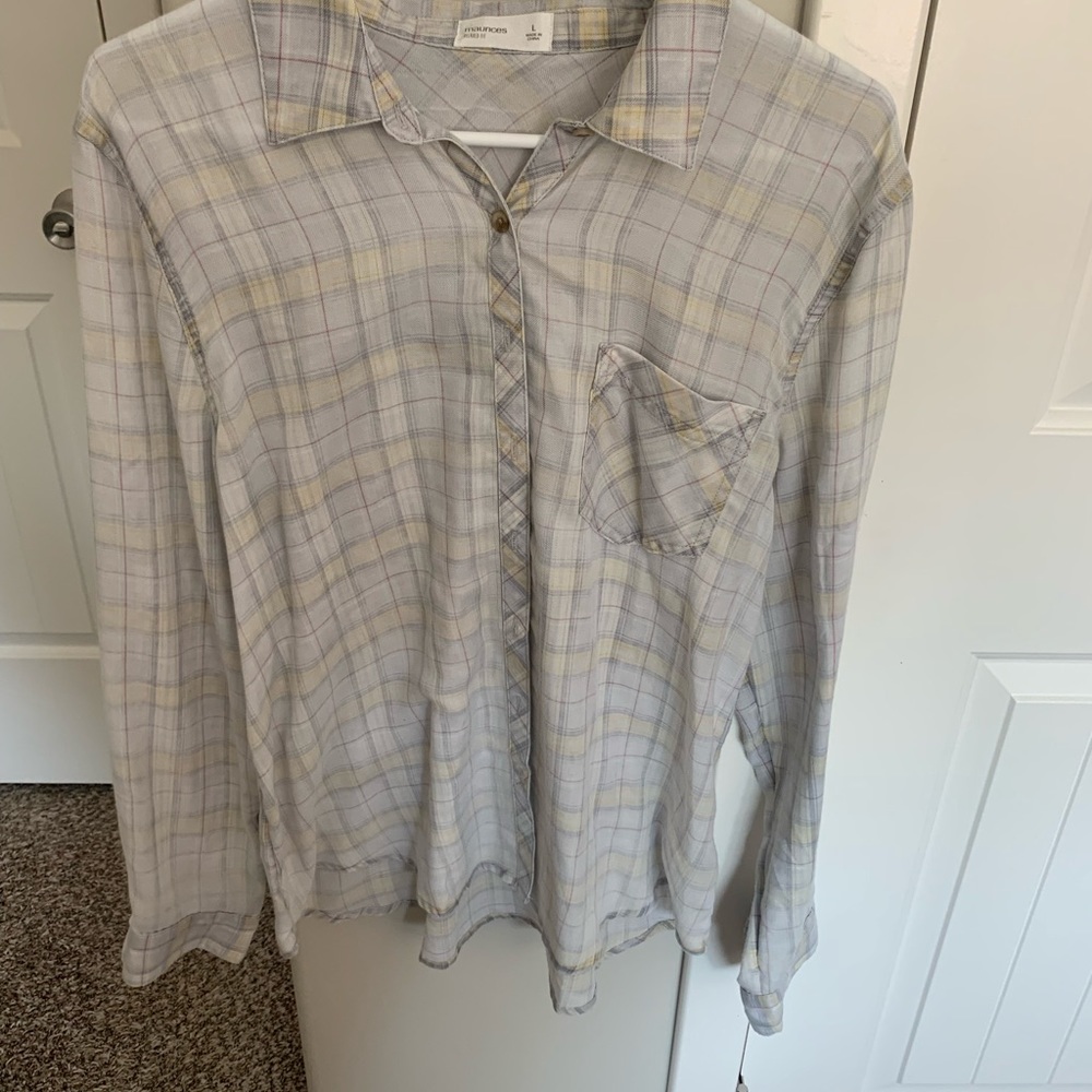 Flannel size large